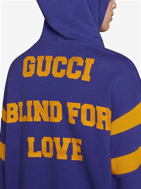 gucci blind for love hoodie|gucci blind for love sweatshirt.